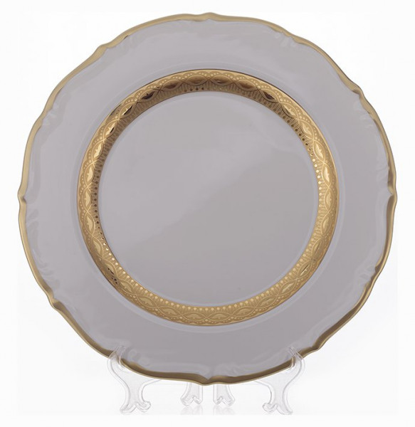 Блюдо 30 см круглое  Bavarian Porcelain &quot;Мария-Тереза /Золотая лента&quot; / 093127
