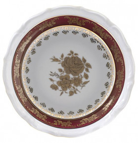 Салатник 19 см  Royal Czech Porcelain "Мария-Тереза /Золотая роза /Красная" / 203903