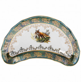 Лимонница 22 см  Royal Czech Porcelain "Офелия /Охота зеленая" / 203981