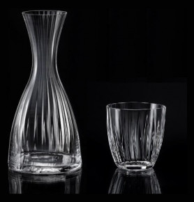 Набор для воды 3 предмета (графин 1,2 л + 2 стакана по 300 мл)  Crystalex CZ s.r.o. "Кейт /Оптика /Без декора" / 229391