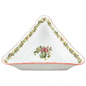 Салатник 21 см треугольный  Leander &quot;Мэри-Энн /Новый год&quot; / 157955