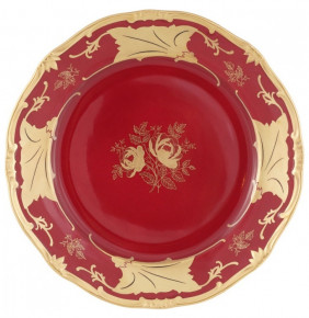 Набор тарелок 26 см 6 шт  Weimar Porzellan "Веймар /Кленовый лист /Красный" / 232934