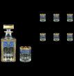 Набор для виски 7 предметов (графин 750 мл + 6 стаканов по210 мл)  Astra Gold &quot;Опера /Империя синяя&quot; / 127770