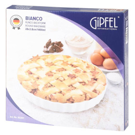 Форма для запекания 28 х 3,8 см круглая  GIPFEL &quot;Blanco&quot; / 341099