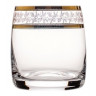 Стаканы для виски 290 мл 6 шт  Crystalite Bohemia "Идеал /Золотые листики" / 005549