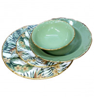 Набор тарелок 24 предмета на 6 персон  O.M.S. Collection "Ginko" / 282160