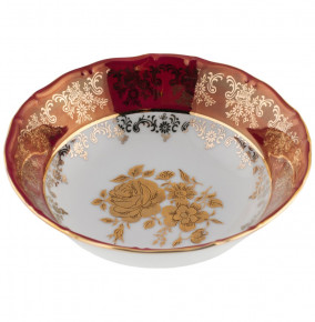 Салатник 16 см  Royal Czech Porcelain "Мария-Тереза /Золотая роза /Красная" / 204435