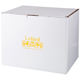 Столовый сервиз на 6 персон 26 предметов (без супника)  LEFARD &quot;Узор из листьев на сером&quot; / 189312