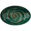 Салатник 30 x 19,5 x 7 см овальный зелёный  Wilmax &quot;Spiral&quot; / 261650