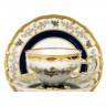 Набор чайных пар 210 мл 6 шт  Weimar Porzellan "Анна-Амалия /Золотой букет" (подарочная упаковка) / 070354