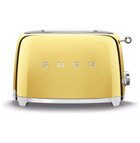 Тостер на 2 ломтика 950 Вт золото "Smeg" / 231266