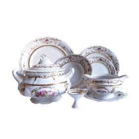 Столовый сервиз на 6 персон 25 предметов  Leander &quot;Соната /Букет с розами&quot; / 222433