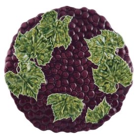 Блюдо для сыра 36,5 см фиолетовое Bordallo Pinheiro "Grape" / 393811