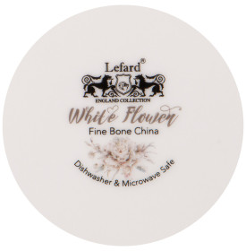 Блюдо 36 х 24 см овальное серое  LEFARD &quot;White flower&quot; / 236286