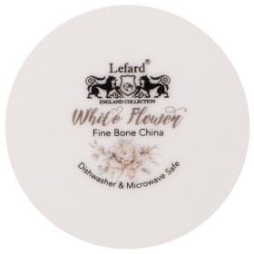 Блюдо 36 х 24 см овальное серое  LEFARD &quot;White flower&quot; / 236286