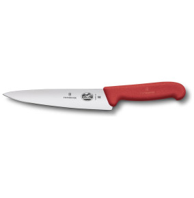 Универсальный нож 19 см  Victorinox "Fibrox" красный / 316291