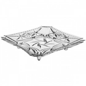 Тарелка 18,5 см квадратная н/н  Crystal Bohemia &quot;Pinwheel&quot; / 150959