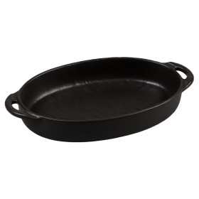 Блюдо для подачи и запекания 22,5 х 15 х 4 см  P.L. Proff Cuisine &quot;Black Raw Steller&quot; / 326524