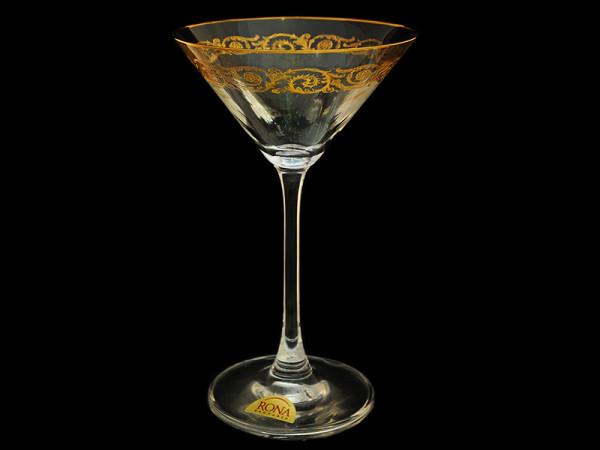 Бокалы для мартини 180 мл 6 шт  Rona &quot;Эсприт /Золотая коллекция, тонкое золото&quot; / 018329