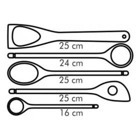 Набор 5 предметов (ложки, лопатка)  деревянные  Tescoma &quot;WOODY&#039; / 084889