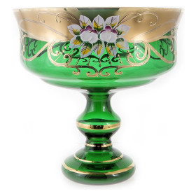 Ваза для конфет 20 см н/н  UNION GLASS &quot;Лепка зеленая&quot; / 164192