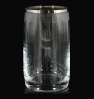 Стаканы для воды 250 мл 6 шт  Crystalite Bohemia &quot;Идеал /Платиновый узор&quot; / 005566