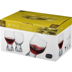 Стаканы для красного вина 340 мл 6 шт  Crystalex CZ s.r.o. &quot;Джина /Без декора&quot; / 005458