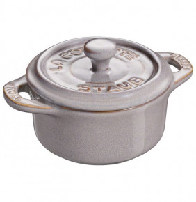 Кокот 10 см с крышкой античный серый  Staub "STAUB" / 218319