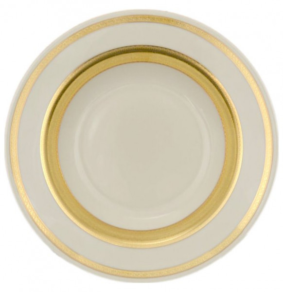 Набор тарелок 23 см 6 шт глубокие  Falkenporzellan &quot;Констанц /Двойная золотая лента /9321&quot; крем. / 017264