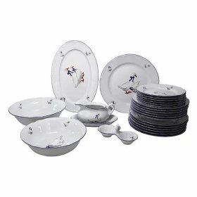 Столовый сервиз на 6 персон 24 предмета Thun "Констанция /Гуси" / 020229