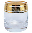 Стаканы для виски 230 мл 6 шт  Crystalite Bohemia &quot;Идеал /Цветочный узор на золоте&quot; / 013448