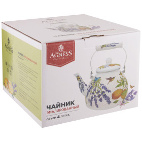 Чайник 4 л эмалированный  Agness &quot;Provence&quot; / 235330