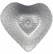 Блюдо 16 х 16 х 3 см Сердце  АКСАМ &quot;Silver shiny /Heart&quot; / 226074