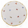 Набор тарелок 24 см 6 шт  Bavarian Porcelain "Мария-Тереза /Мелкие цветы /Отводка золото" / 097264
