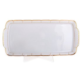 Поднос 36 см прямоугольный  Thun "Менуэт /Отводка золото" / 048766
