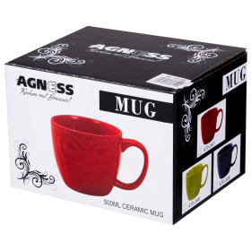 Кружка 500 мл  Agness &quot;Mug /Синяя&quot; / 228656