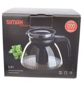 Заварочный чайник 1,5 л с фильтром индукционное дно "Simax" / 243647
