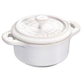 Кокот 10 см с крышкой белый  Staub &quot;STAUB&quot; / 294151