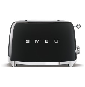 Тостер на 2 ломтика 950 Вт чёрный "Smeg" / 296165