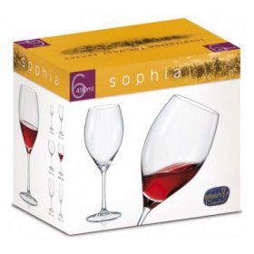 Бокалы для красного вина 650 мл 6 шт  Crystalex CZ s.r.o. &quot;София /Без декора&quot; / 123267