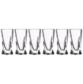 Стопки 50 мл 6 шт высокие  Crystalite Bohemia &quot;Квадро /Без декора&quot; / 006778