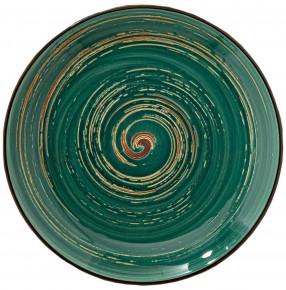 Тарелка 25,5 см зелёная  Wilmax "Spiral" / 261628