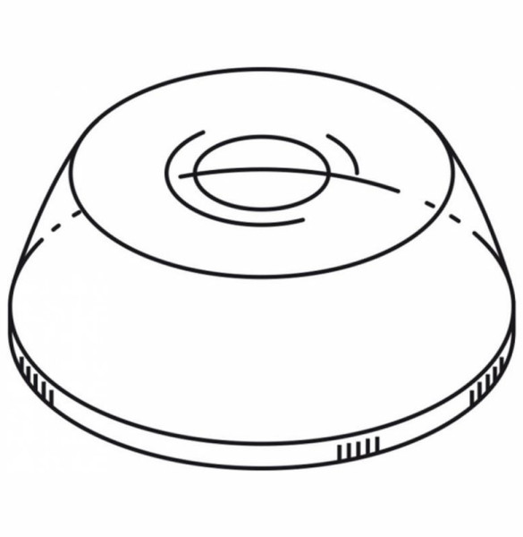 Крышка для стаканов 9,5 см купольная с отверстием 50 шт / 317349