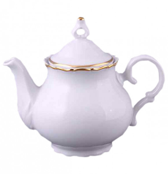 Заварочный чайник 1,2 л  Bohemia Porcelan Moritz Zdekauer 1810 s.r.o. &quot;Офелия /Золотая отводка&quot; / 056035