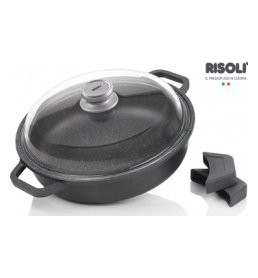 Сотейник 24 см с крышкой литой 2 л &quot;Risoli /HardStone Granito Induction&quot; / 154509