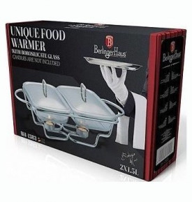 Мармит 26 х 17 см прямоугольный 2 х 1,5 л  Berlinger Haus "FOOD WARMERS LINE" / 135607