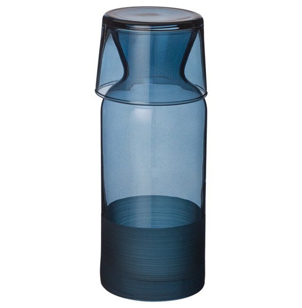 Графин для воды 700 мл с крышкой-стаканом  Rakle &quot;Mat &amp; shiny /Blue&quot; / 328657
