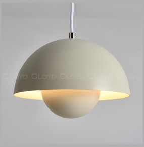 Подвесной светильник 1 рожковый  Cloyd "ERMA-B" / Ø37 см - серый / 346151