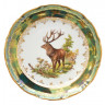 Тарелка 24 см 6 шт  Royal Czech Porcelain "Фредерика /Охота зеленая" / 204002