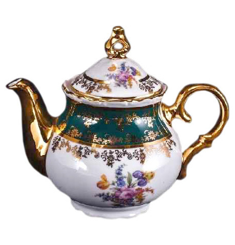 Заварочный чайник 500 мл  Bohemia Porcelan Moritz Zdekauer 1810 s.r.o. &quot;Офелия /Изумруд /Полевой цветок&quot; / 046480